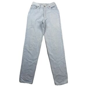 Levis 501 Jeans Womens 11 M Light Wash Blue Striped Denim Button Fly USA
